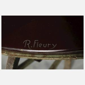 R. Fleury, Tisch mit Glasplatte