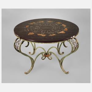 R. Fleury, Tisch mit Glasplatte