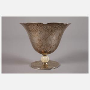 Silber Fußschale Art déco