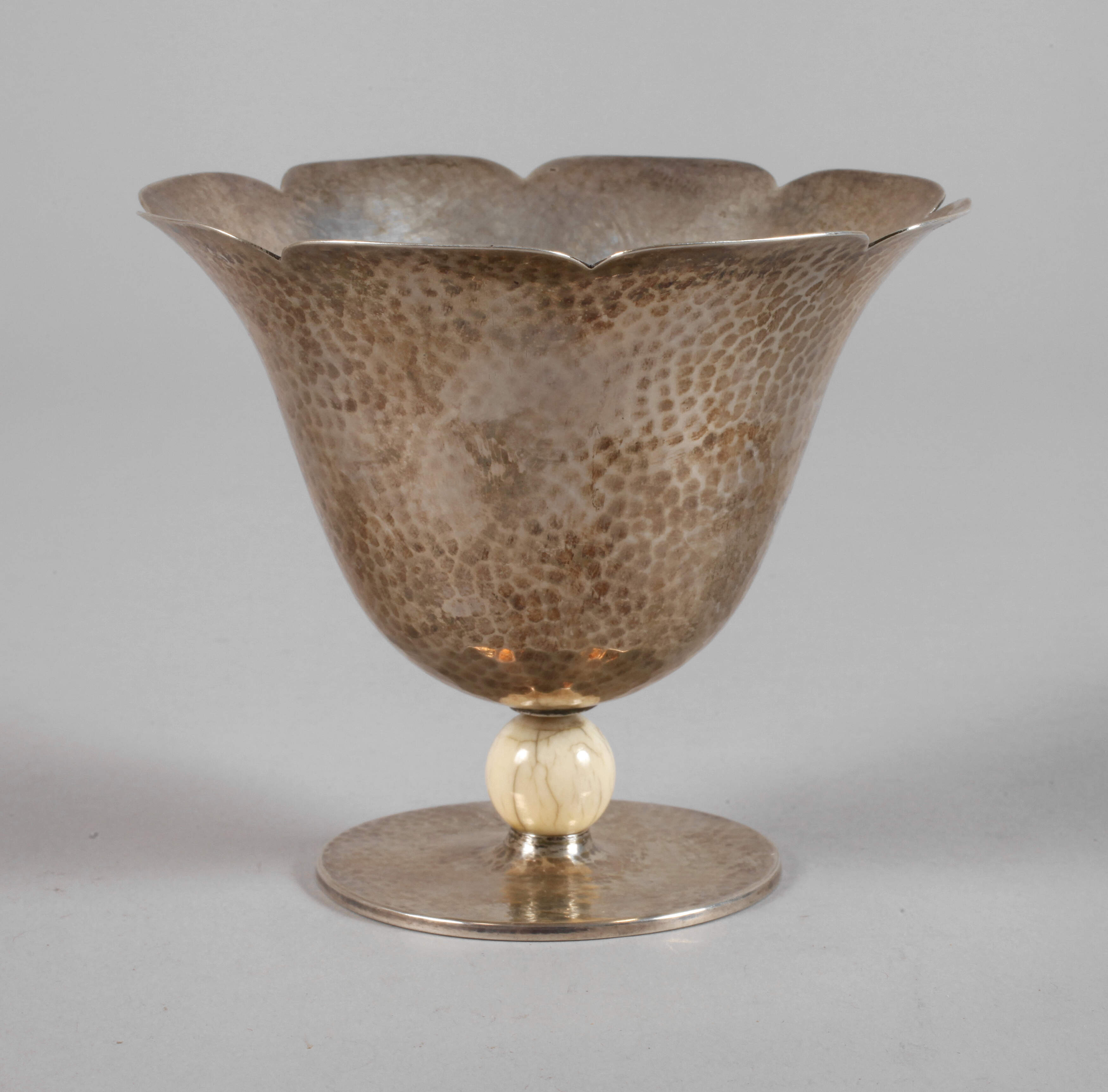 Silber Fußschale Art déco