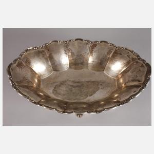 Große Silberschale Art déco