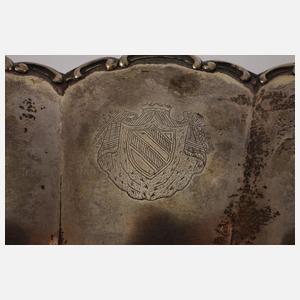 Große Silberschale Art déco