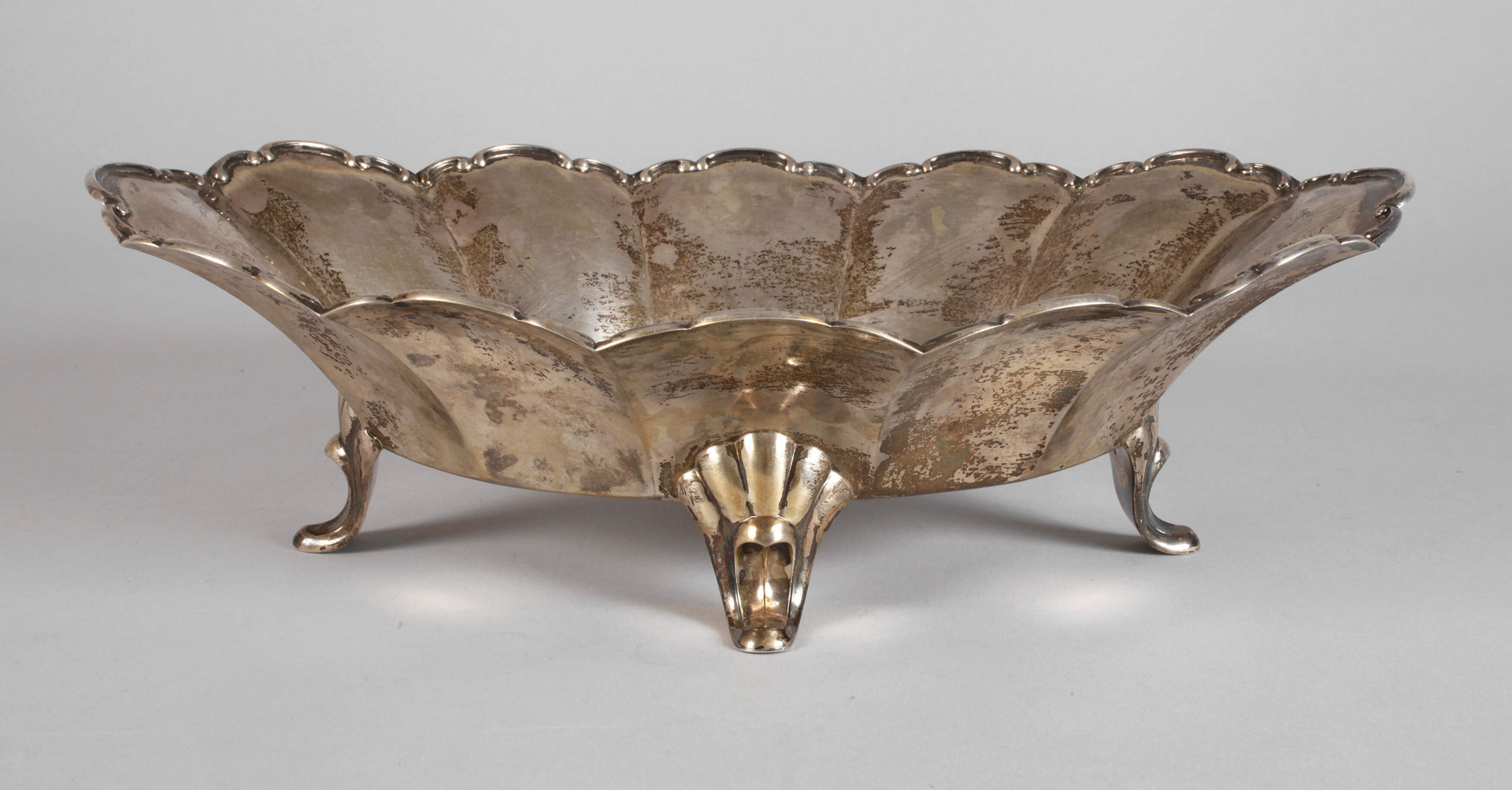 Große Silberschale Art déco
