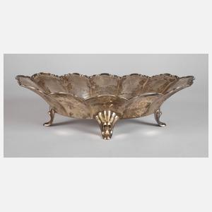 Große Silberschale Art déco