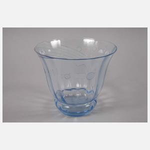 Vase mit Skifahrer Art déco