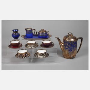 Mokkaservice Silberoverlay