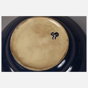 Schale Art déco mit Schlickermalerei