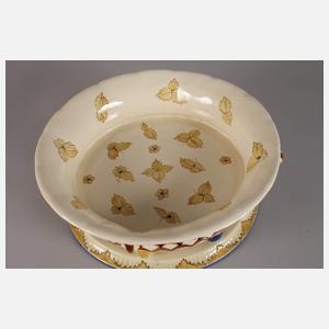 Karlsruhe Fruchtschale Blattdekor