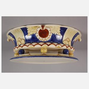 Karlsruhe Fruchtschale Blattdekor