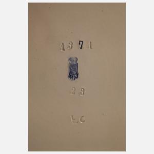 Karlsruhe Fruchtschale Blattdekor