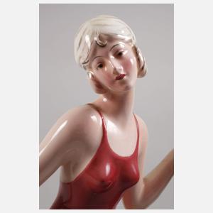 Katzhütte Tänzerin Art déco