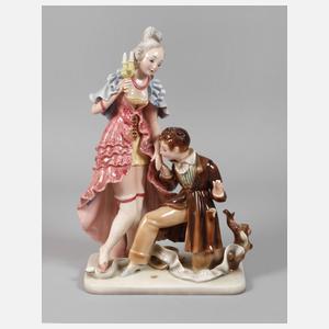 Goldscheider Figur "Der Handkuss"