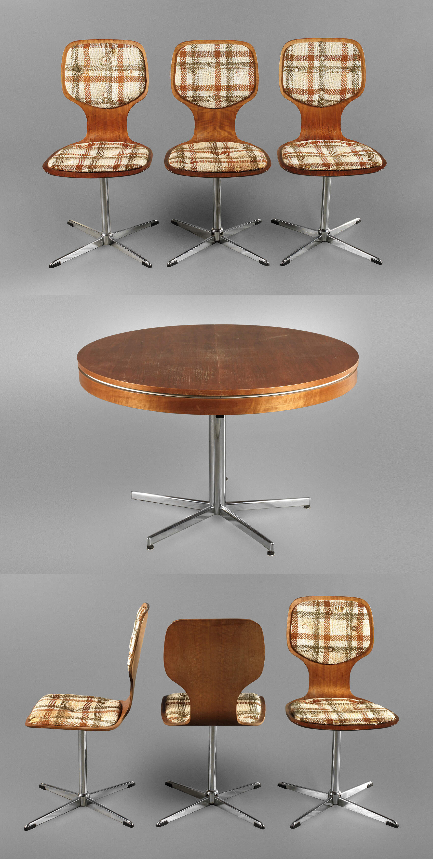 Tisch und sechs Stühle