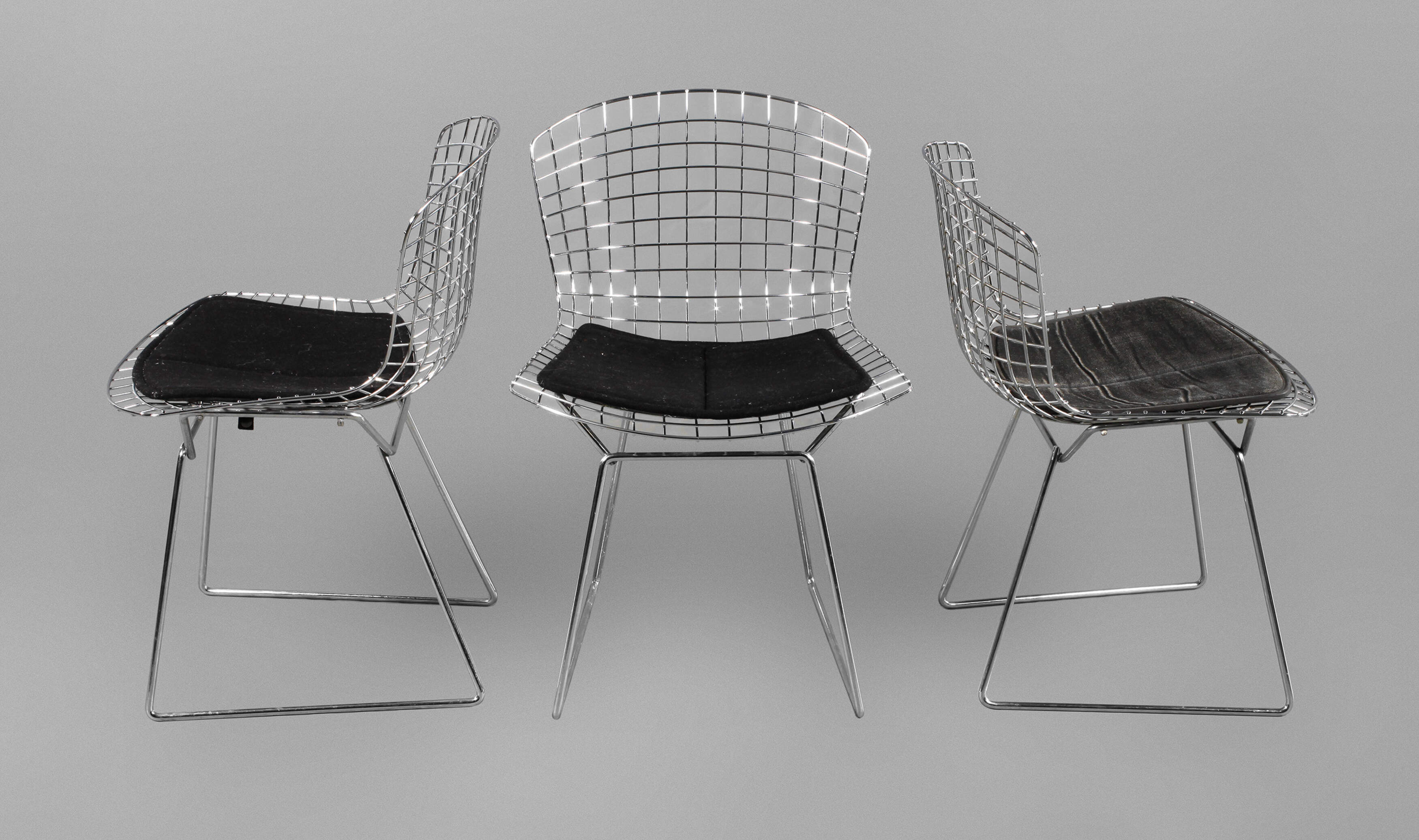 Harry Bertoia, drei Side-Stühle