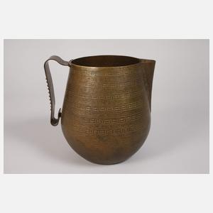 Hayno Focken große Henkelkanne mit Gravur