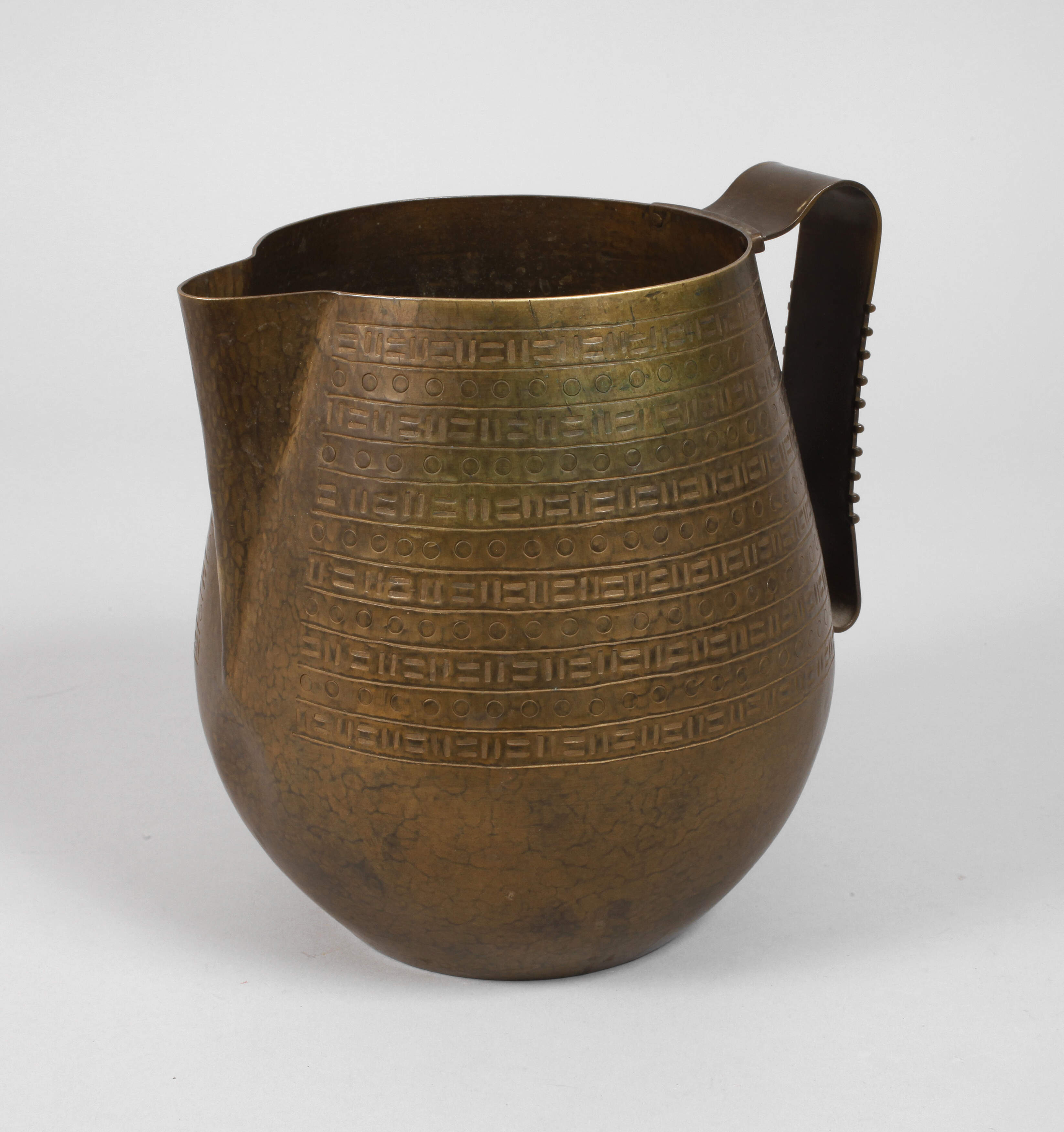 Hayno Focken große Henkelkanne mit Gravur