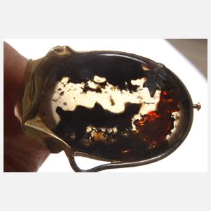 Designbrosche mit Achat