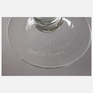 Vier Glasobjekte Design