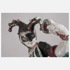 Italienische Wandfigur Harlekin