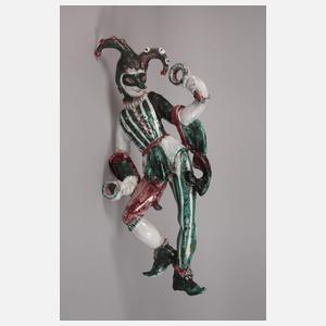 Italienische Wandfigur Harlekin