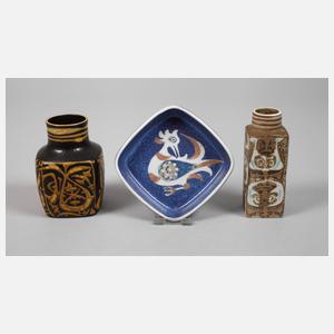 Royal Copenhagen drei Teile Fayence