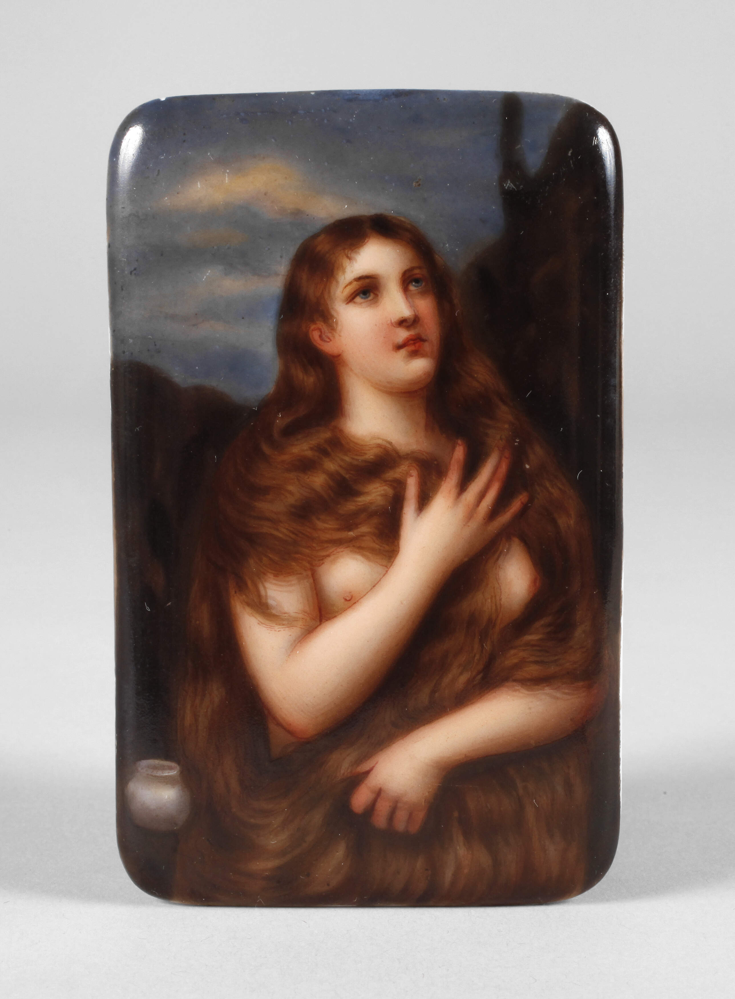 Kleine Bildplatte Büßende Maria Magdalena