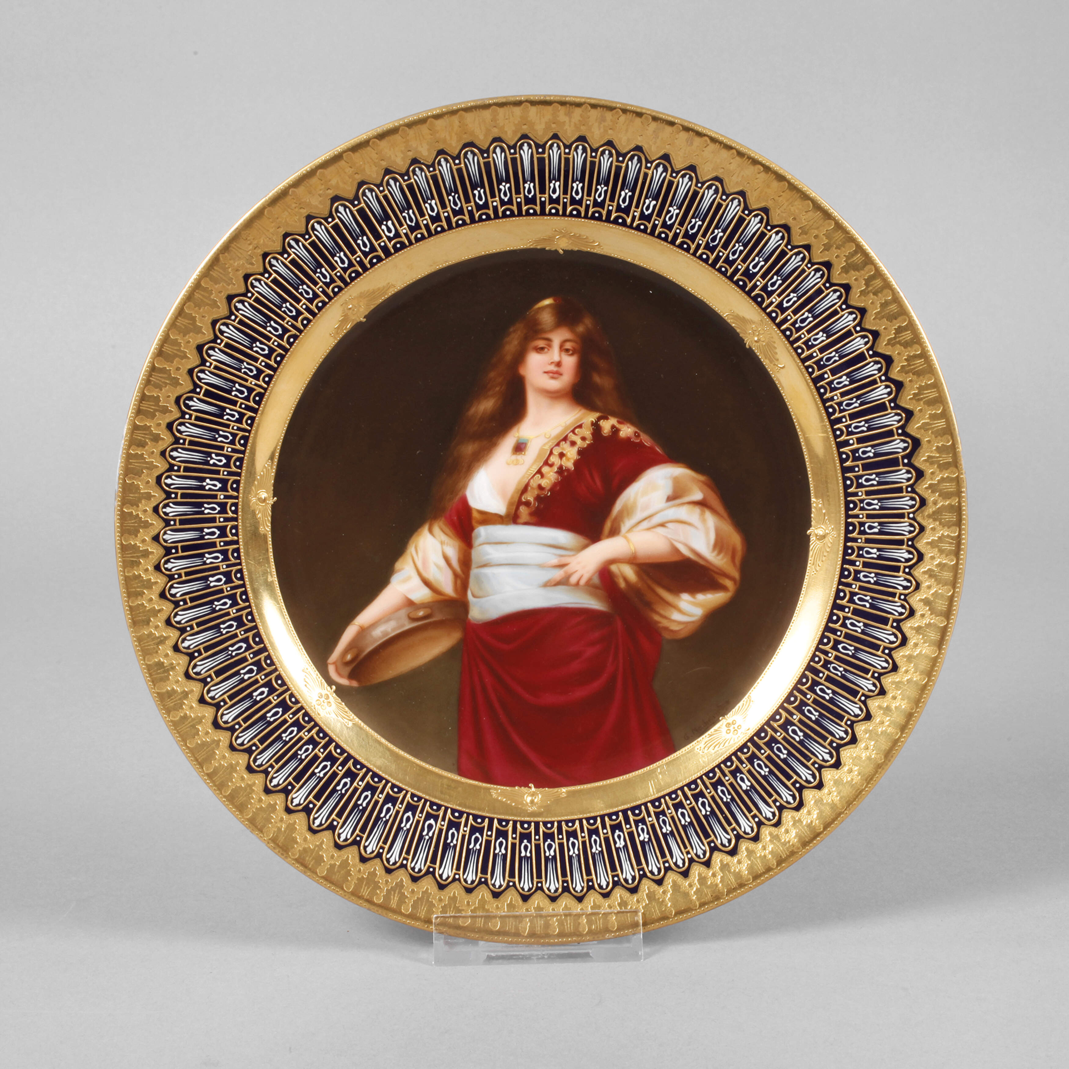 Wien Prunkteller "Tochter des Califen"