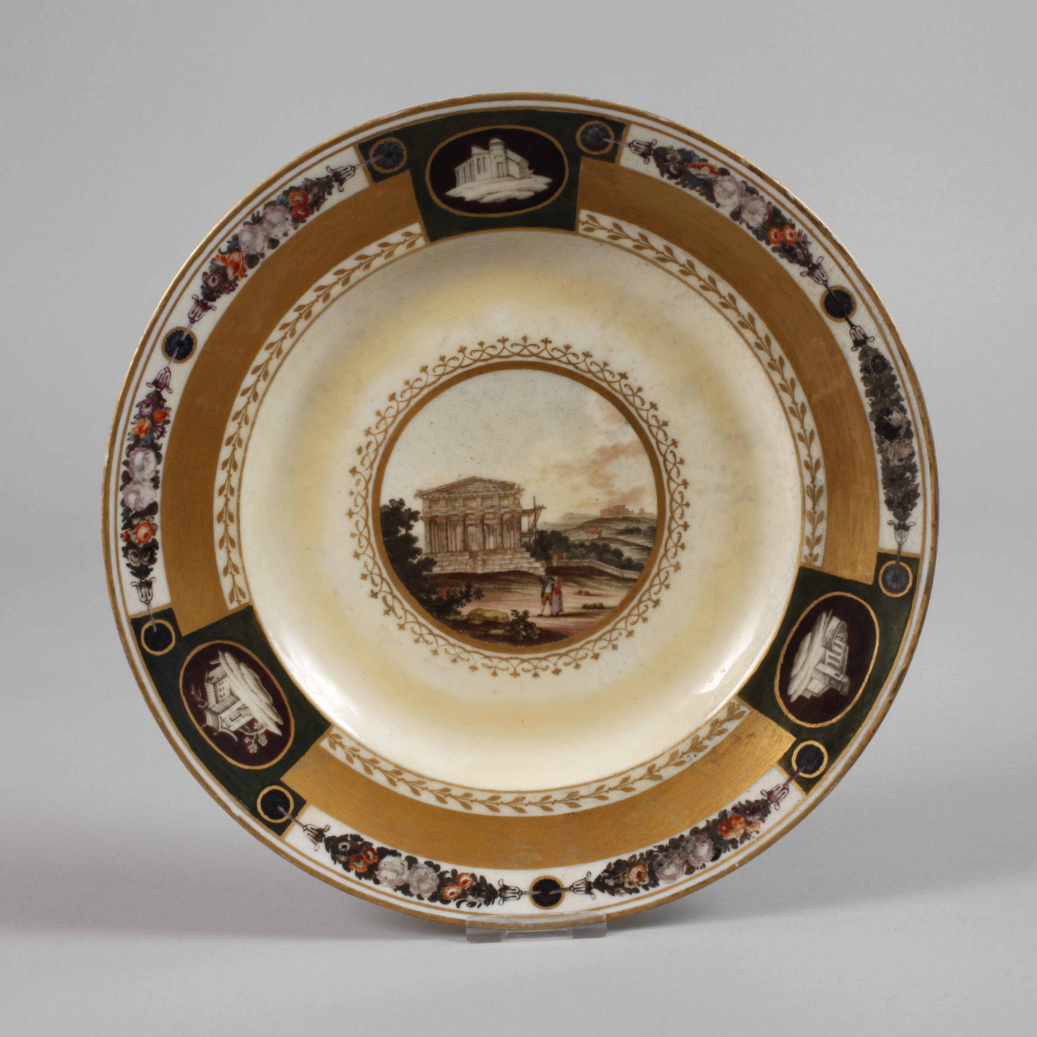 Ansichtenteller Concordiatempel