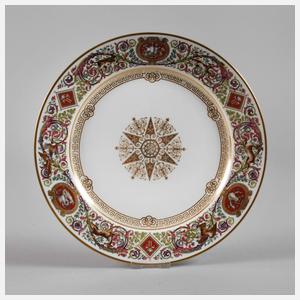 Prunkteller aus dem Service König Louis-Philippe