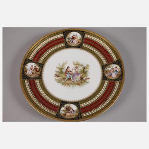 Drei Wandteller im Alt-Wiener Stil