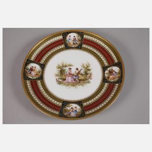 Drei Wandteller im Alt-Wiener Stil