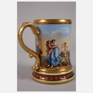 Prunkvoller Humpen im Alt-Wiener Stil