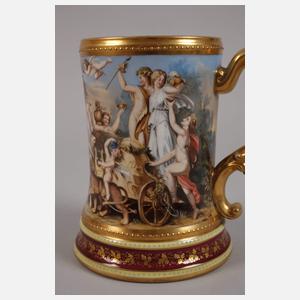 Prunkvoller Humpen im Alt-Wiener Stil