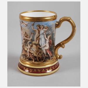 Prunkvoller Humpen im Alt-Wiener Stil