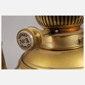 England Petroleumlampe Pâte-sur-pâte-Malerei