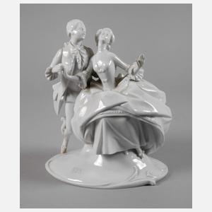 Fraureuth "Rokokopaar mit sitzender Dame"