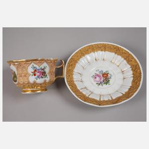 Meissen Prunktasse Puttenmotiv