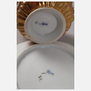 Meissen Prunktasse Puttenmotiv