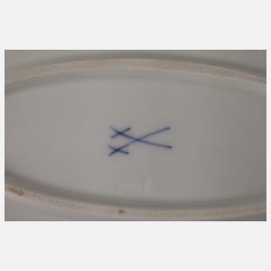 Meissen ovale Deckelschüssel "Zwiebelmuster"