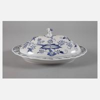 Meissen ovale Deckelschüssel "Zwiebelmuster"111