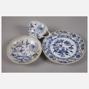 Meissen Kaffeegedeck "Zwiebelmuster"