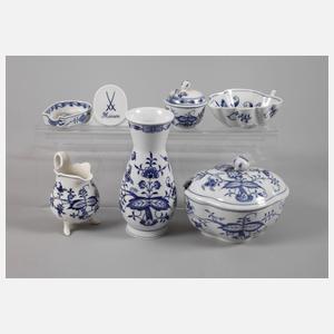 Meissen Konvolut "Zwiebelmuster"