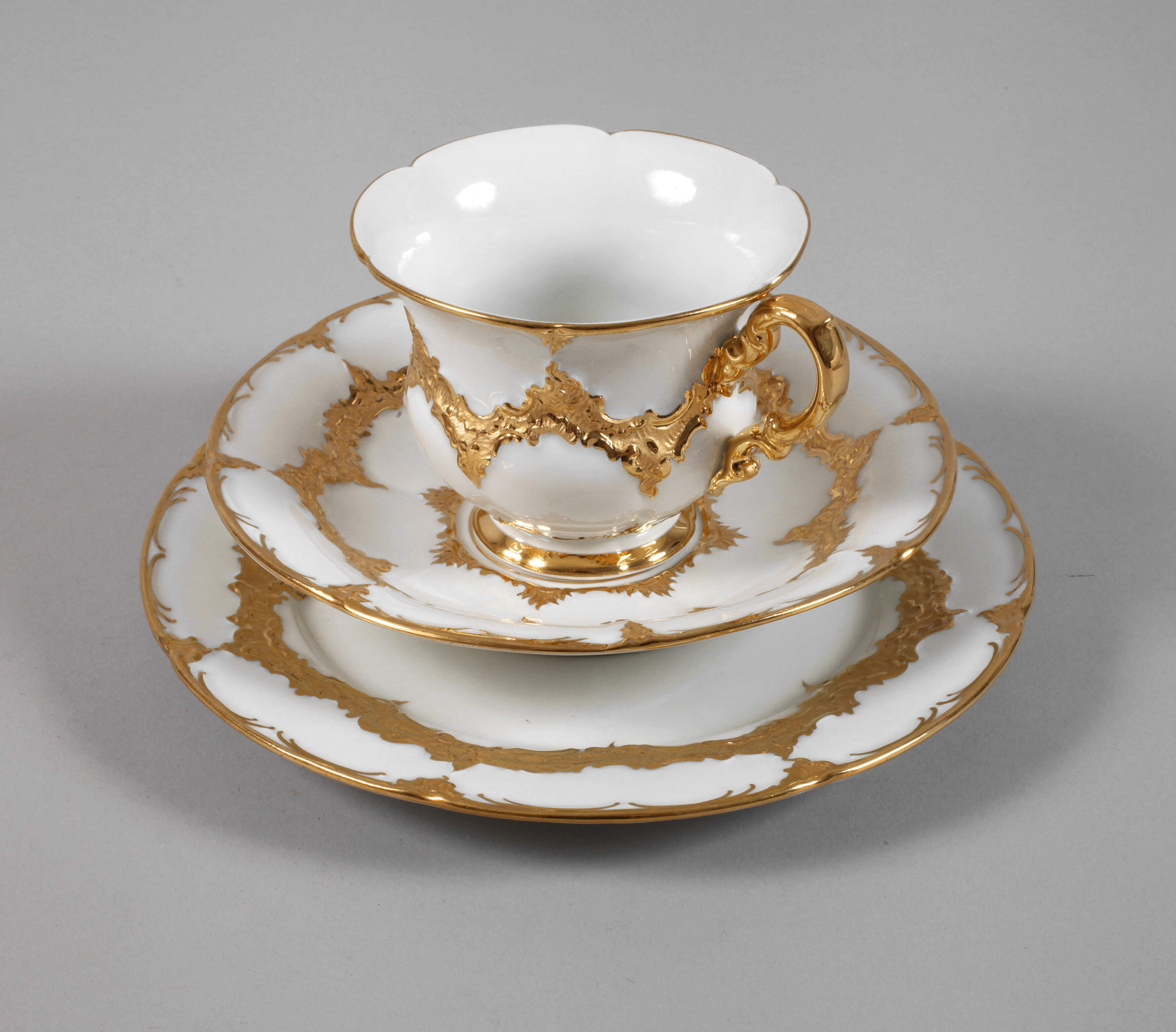 Meissen Prunkgedeck "B-Form"