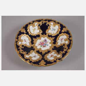 Meissen Prunkschale Blumenmalerei