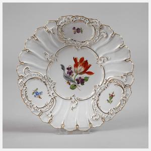 Meissen kleiner Prunkteller "Blume 2"