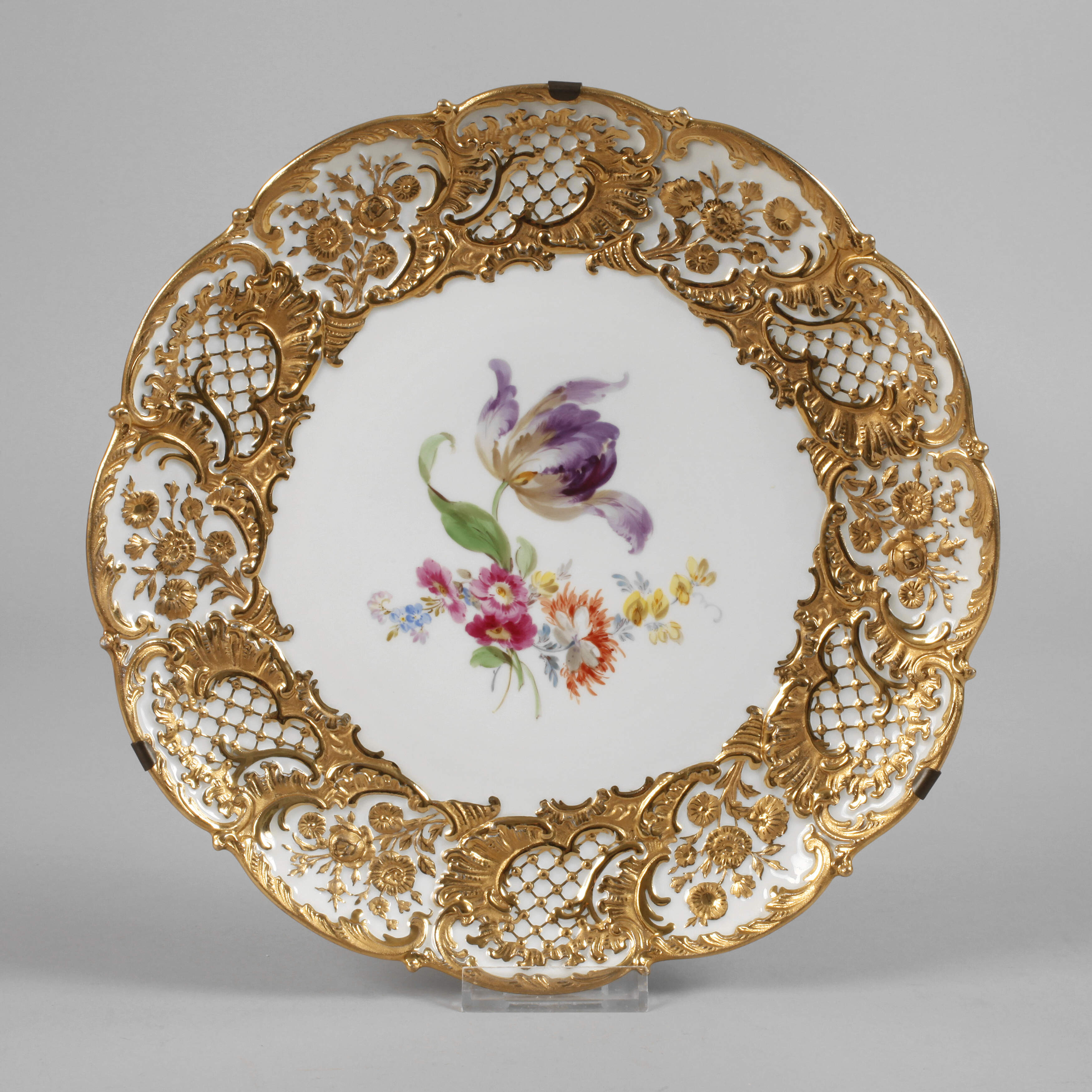 Meissen Prunkteller "Blumenbukett"