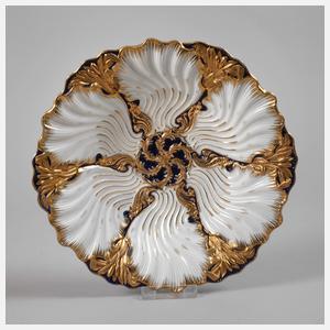 Meissen Prunkschale Muschelrelief