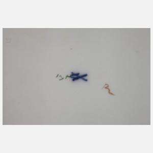 Meissen Paar kleine Reliefteller "Pressglasmuster"