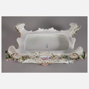 Meissen großes Postament für Kaminuhr