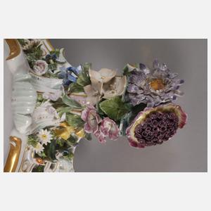 Meissen großes Postament für Kaminuhr